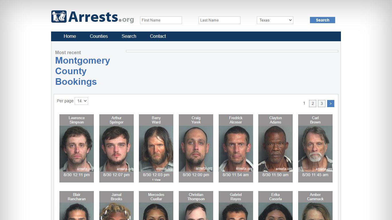 Montgomery County Arrests and Inmate Search